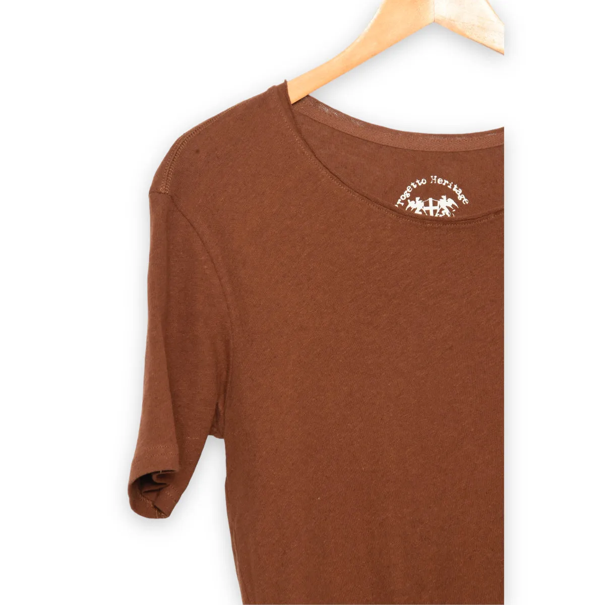 Blue de Genes Lino Nuovo T-Shirt 3008 brownish