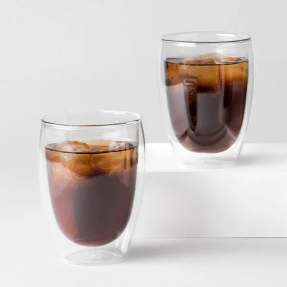 Bodum Pavina 12oz Double Wall Glass Two Piece Set