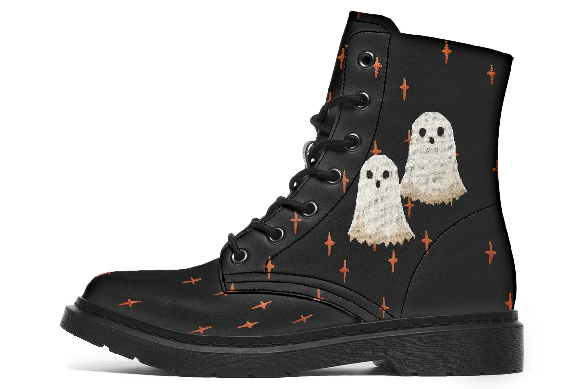 Boo Boots - Vegan Leather Doc-Style Boots with Durable Stitched on Soles