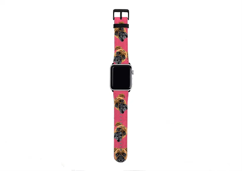 Boxer Soho Pink Apple Watch Strap