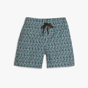 Boys Regular Fit Printed Mid Rise Shorts