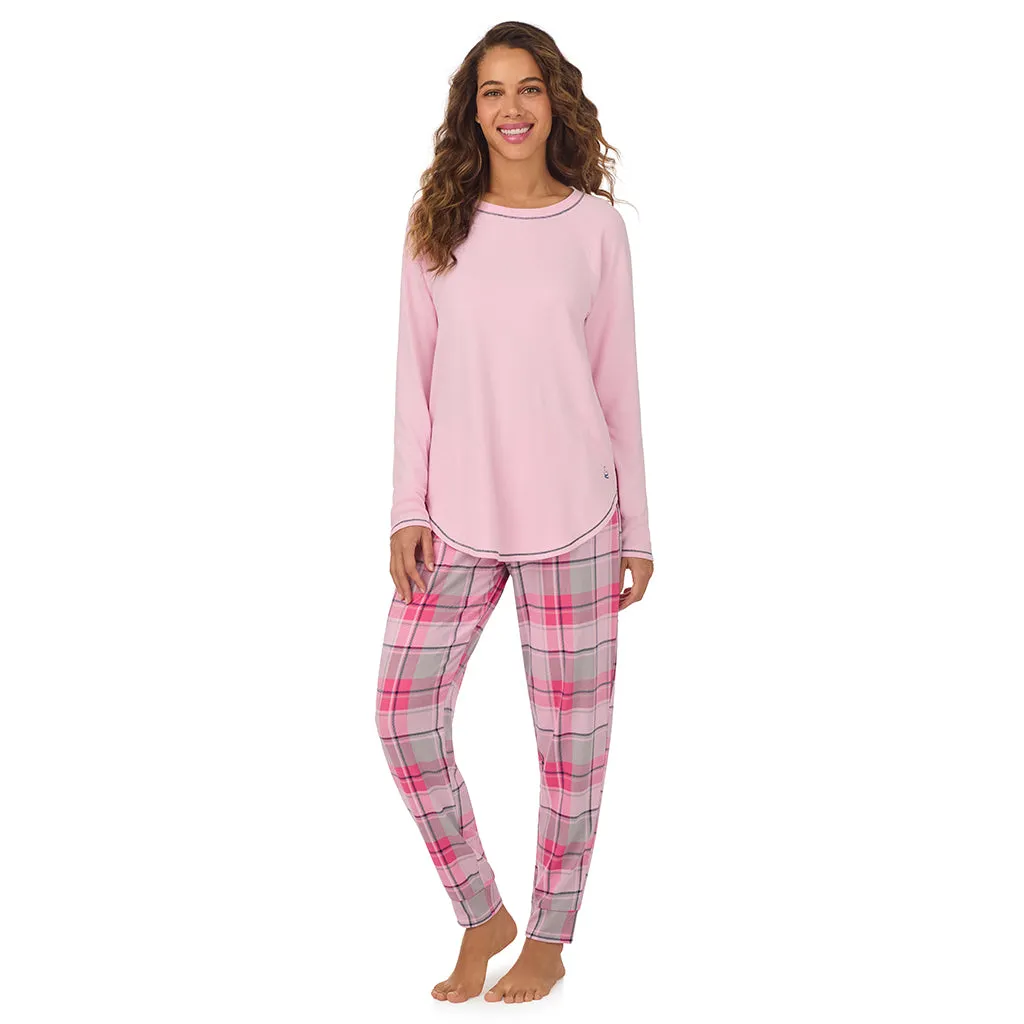 Brushed Sweater Knit Long Sleeve Pajama Set