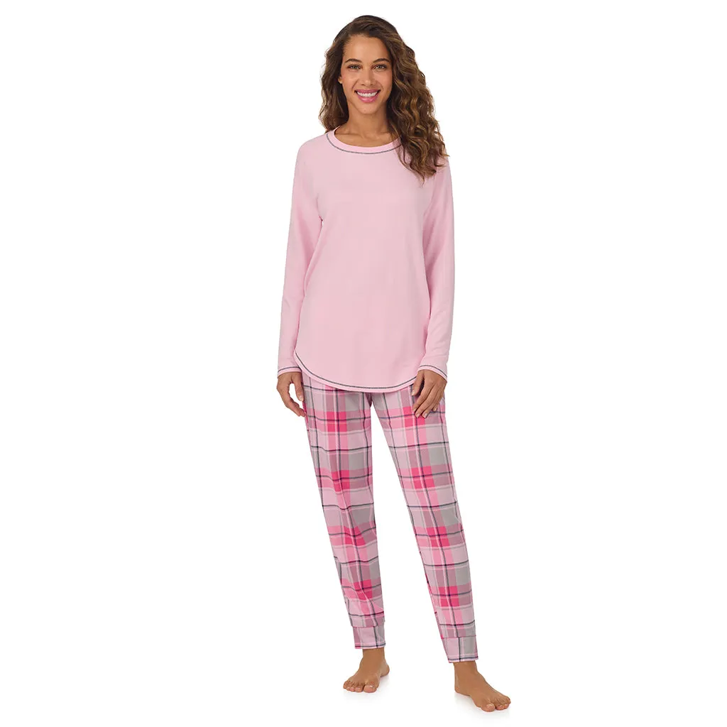 Brushed Sweater Knit Long Sleeve Pajama Set