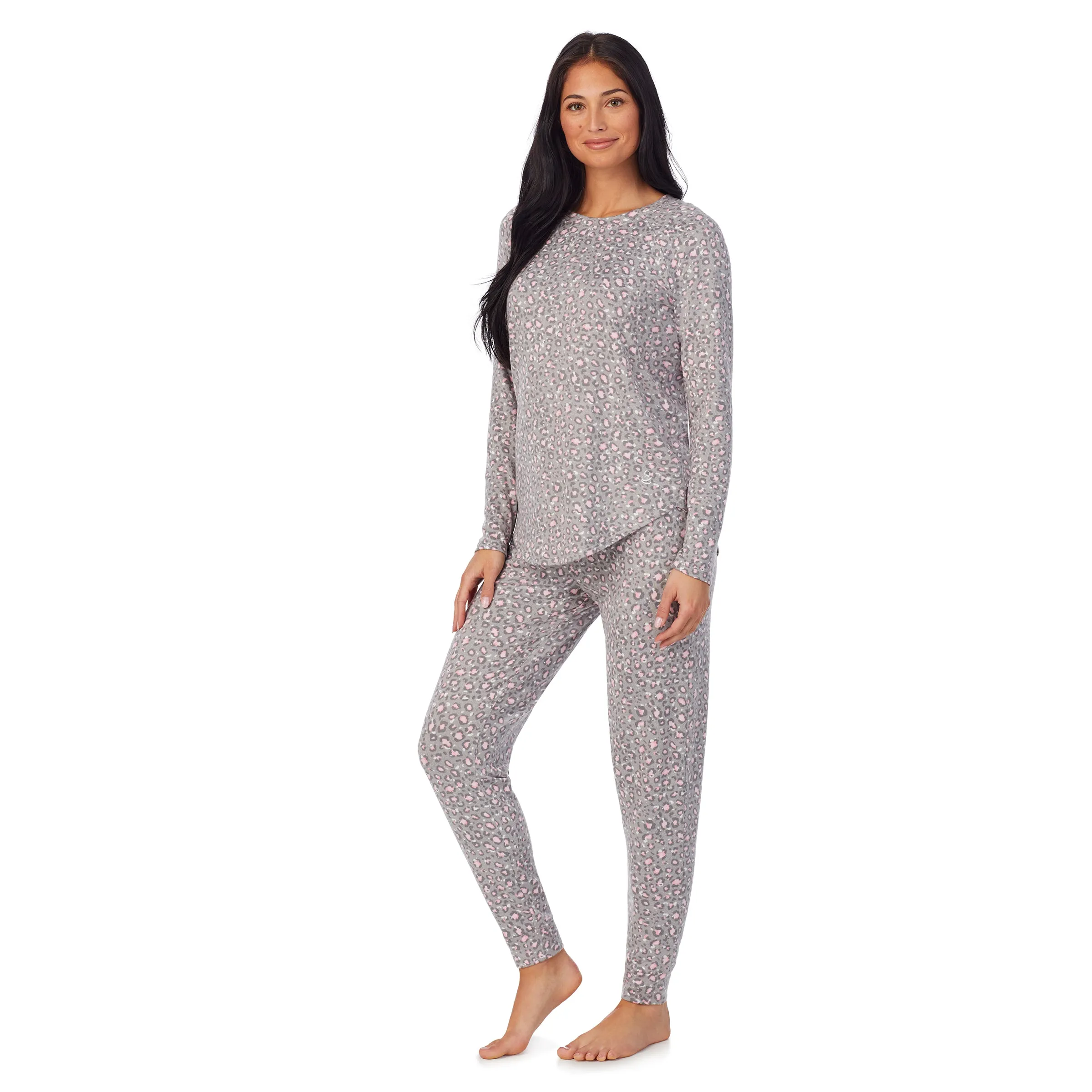 Brushed Sweater Knit Long Sleeve Pajama Set