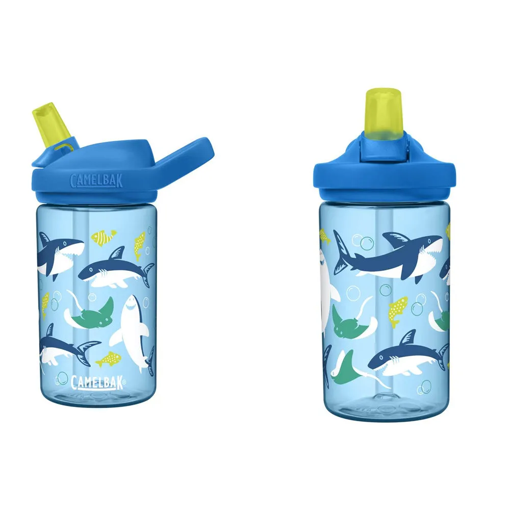 CamelBak Eddy  Kids 400ML Straw Water Bottle - Shark & Rays