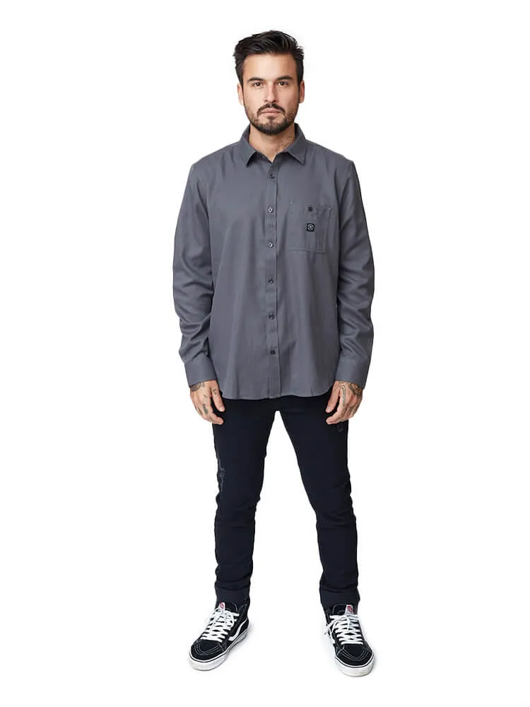 Camisa para Hombre Dunkelvolk SHIRT LS BASE CAMP SHIRT GRS