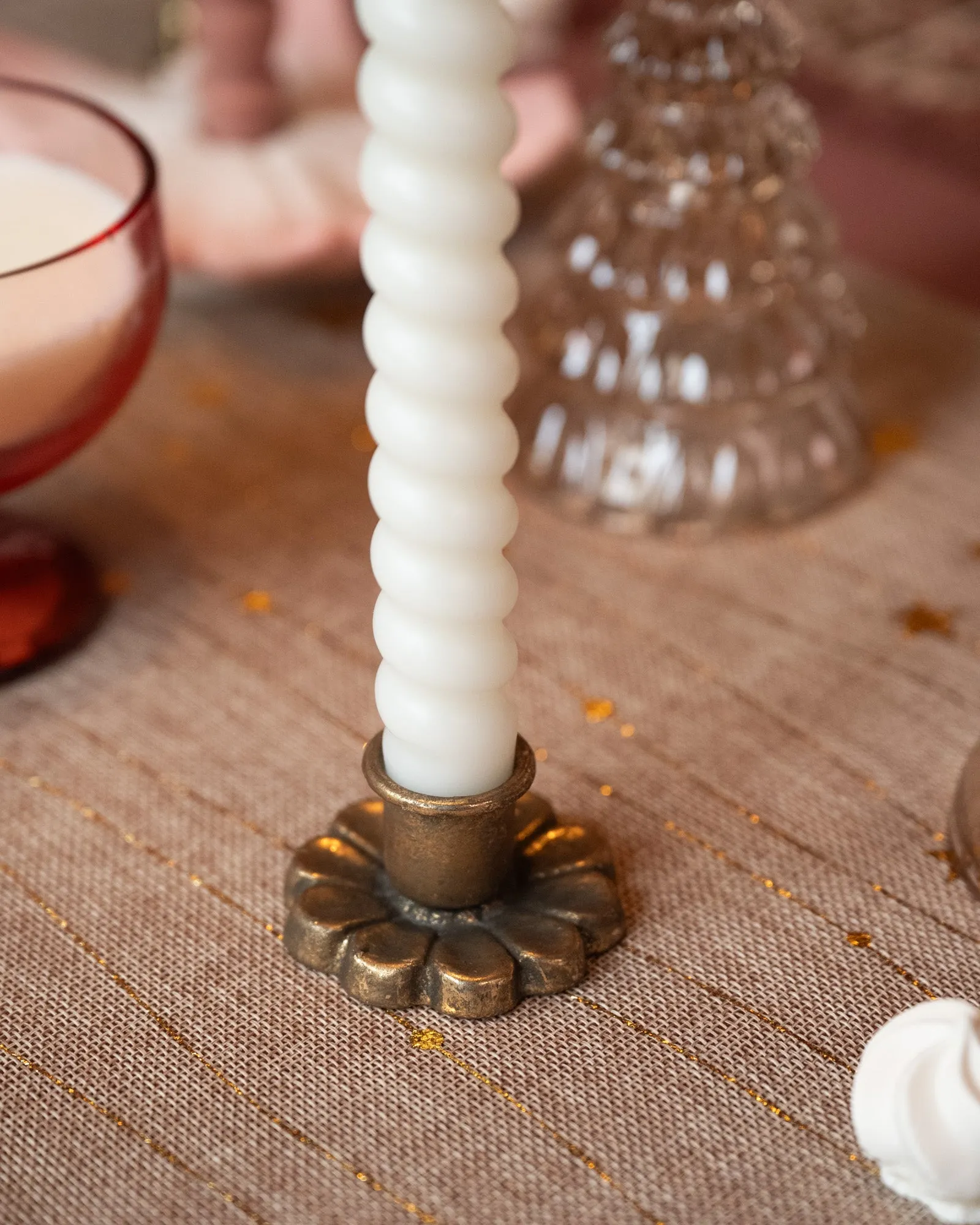 Candle Holder Daisy Floral