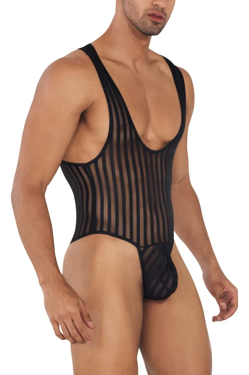 CandyMan 99727 Work-N-Play Bodysuit Color Black