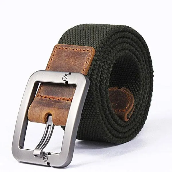 Canvas Add Thicken Stripe Men Belt