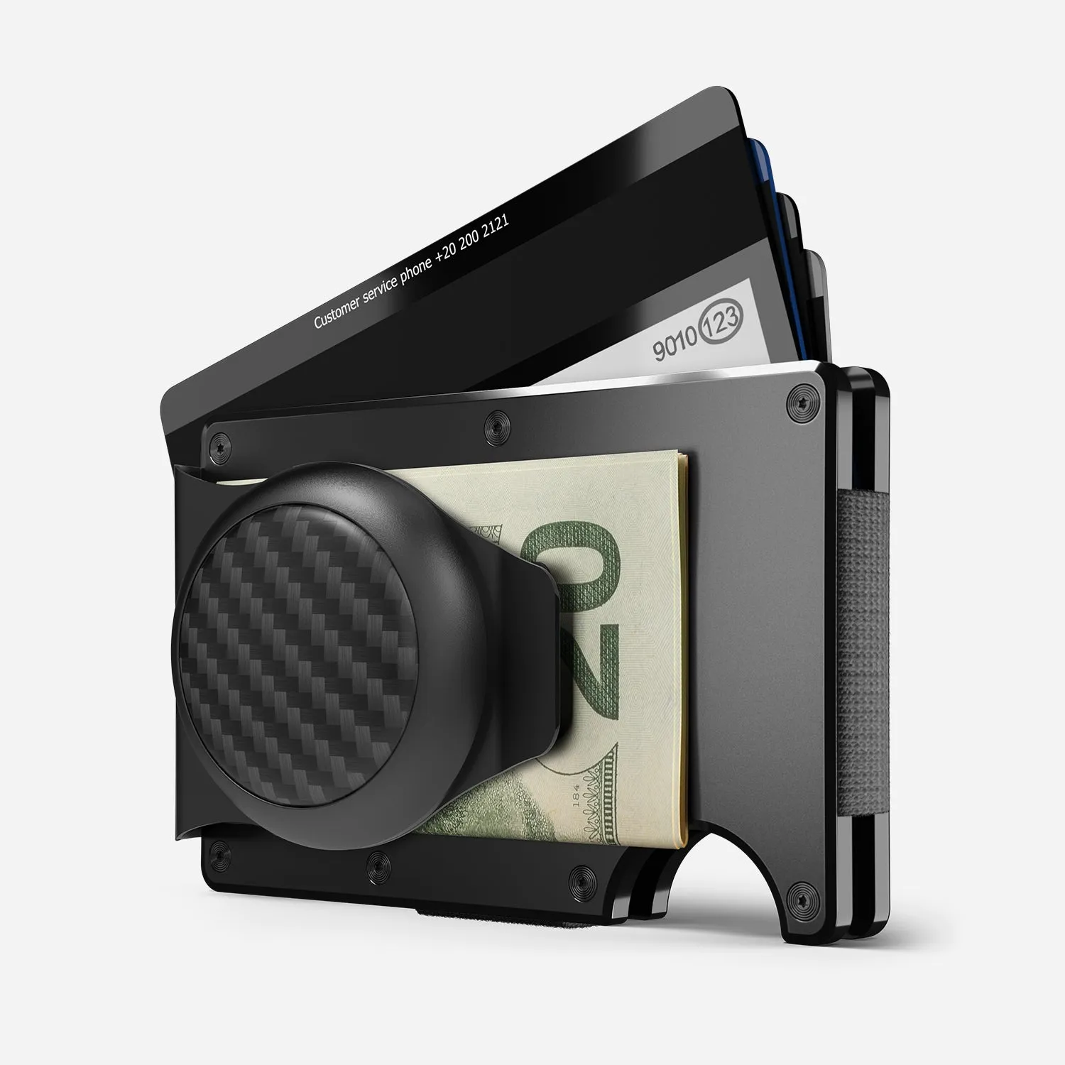 Carbon AirTag Money Clip - Carbon Fiber 3k