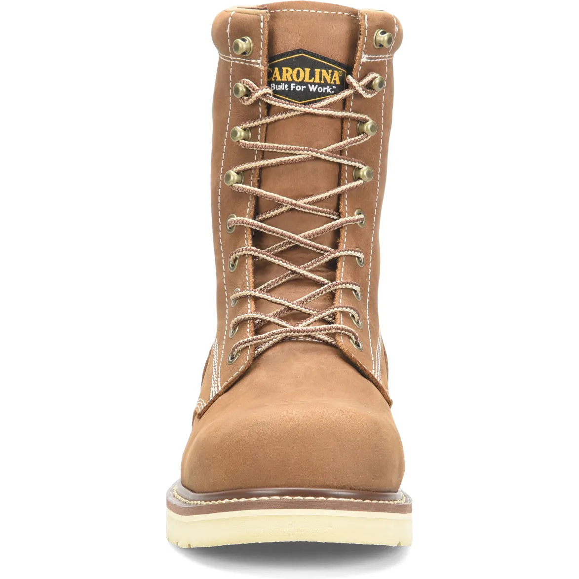 Carolina Men’s AMP 8” Comp Toe WP Wedge Work Boot - Brown - CA7842