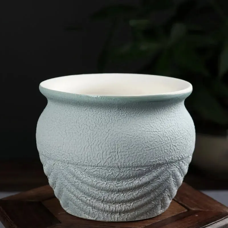 Ceramic Flower Pot Chinese Style Succulent Thumb