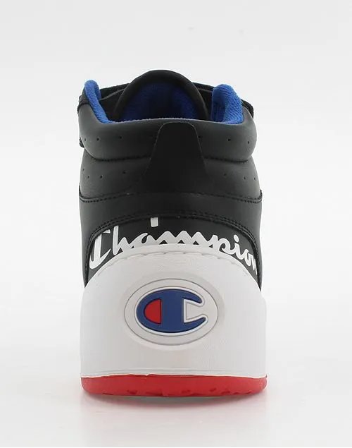 CHAMPION<br>MEN'S SUPER C COURT LEATHER SNEAKERS BLACK