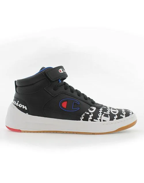 CHAMPION<br>MEN'S SUPER C COURT LEATHER SNEAKERS BLACK