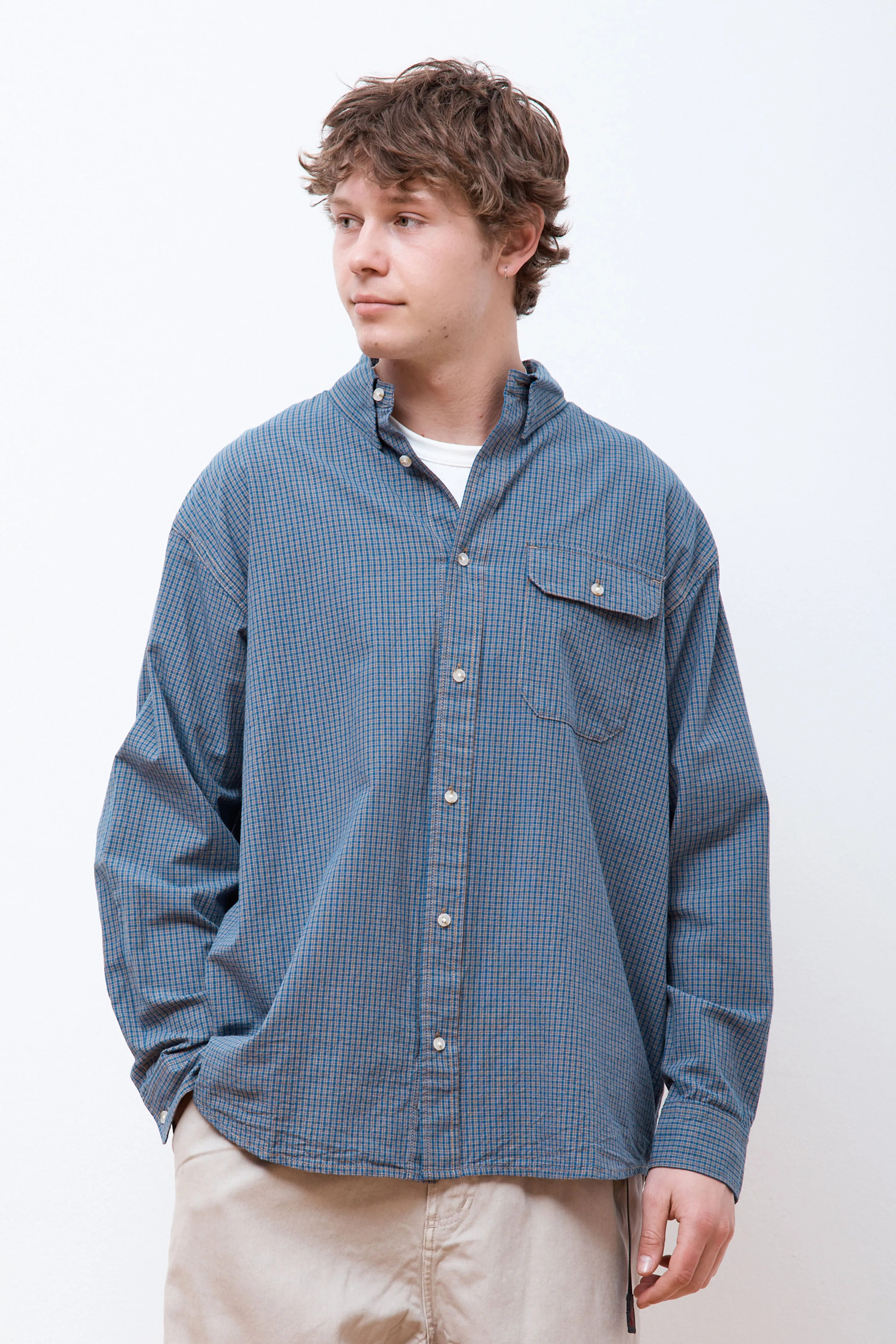 Checkered Stance Shirt Sierra Check Navy