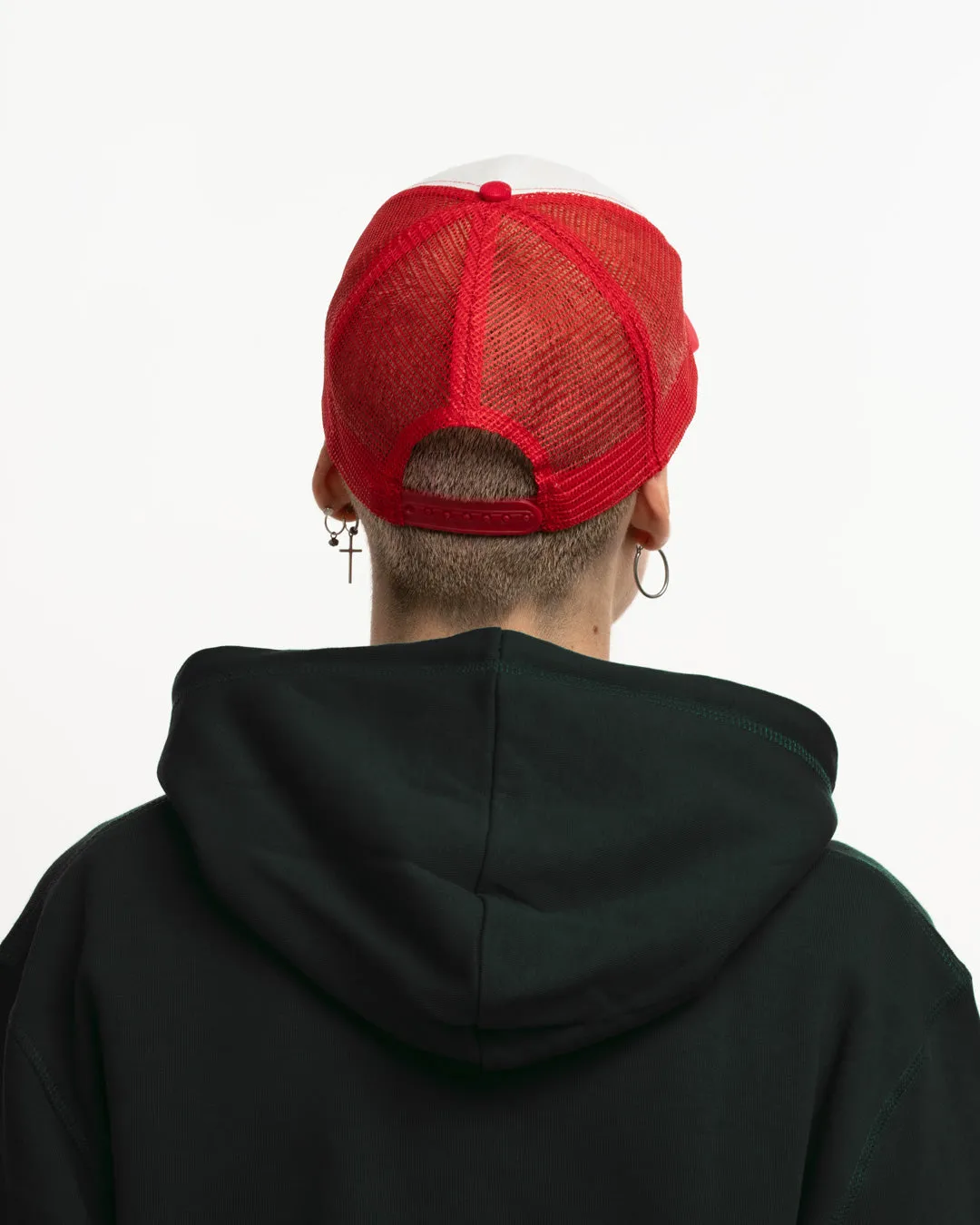 Cherry Trucker Cap - All Red