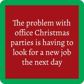 Christmas Office Party Coaster