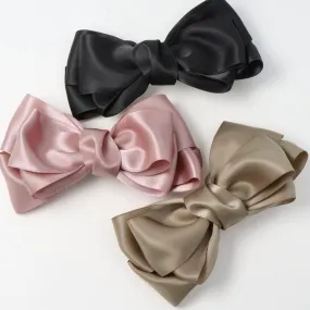 Chunky Bow Hair Barrette