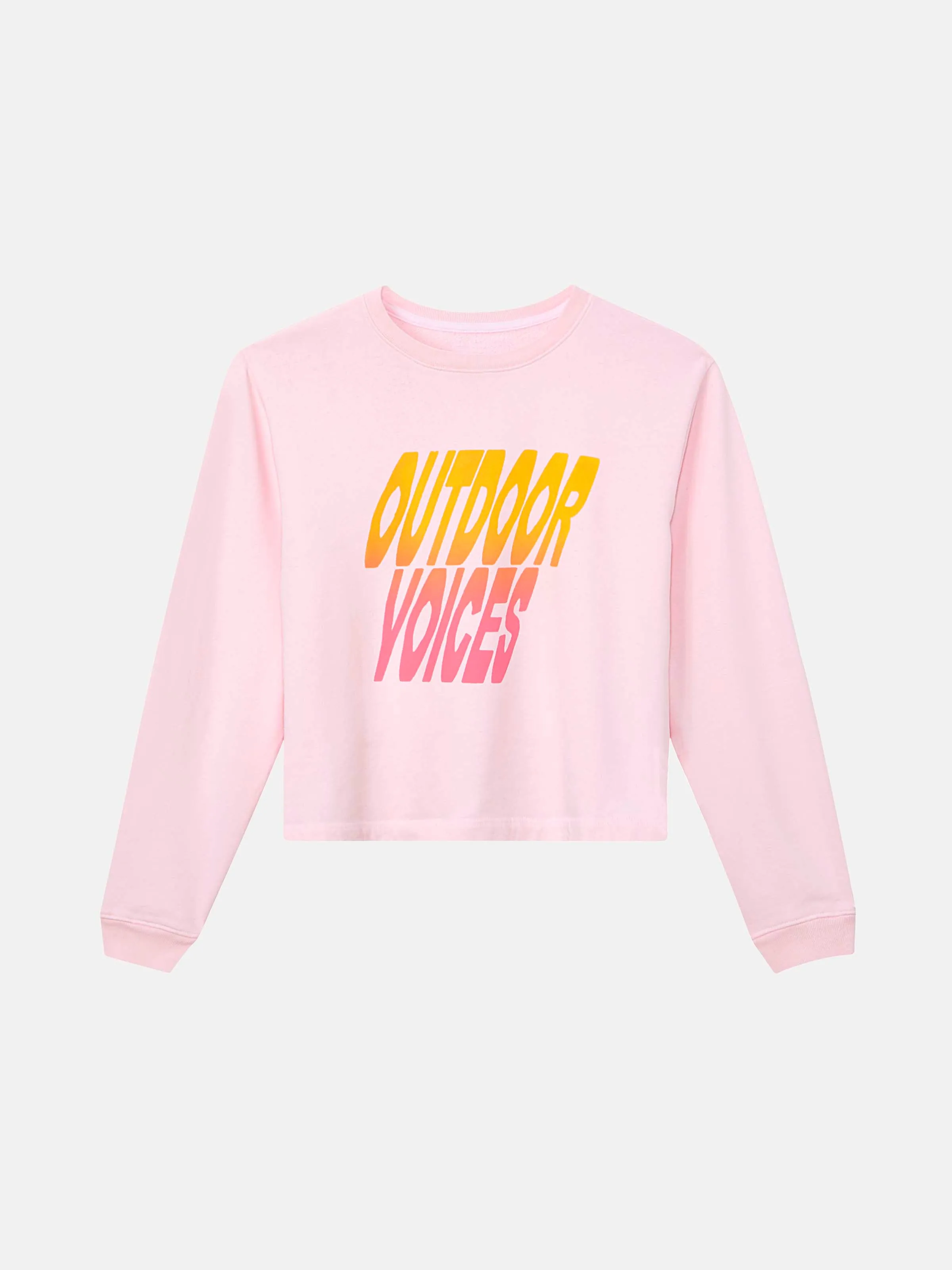 Circle Logo Cropped Sweatshirt