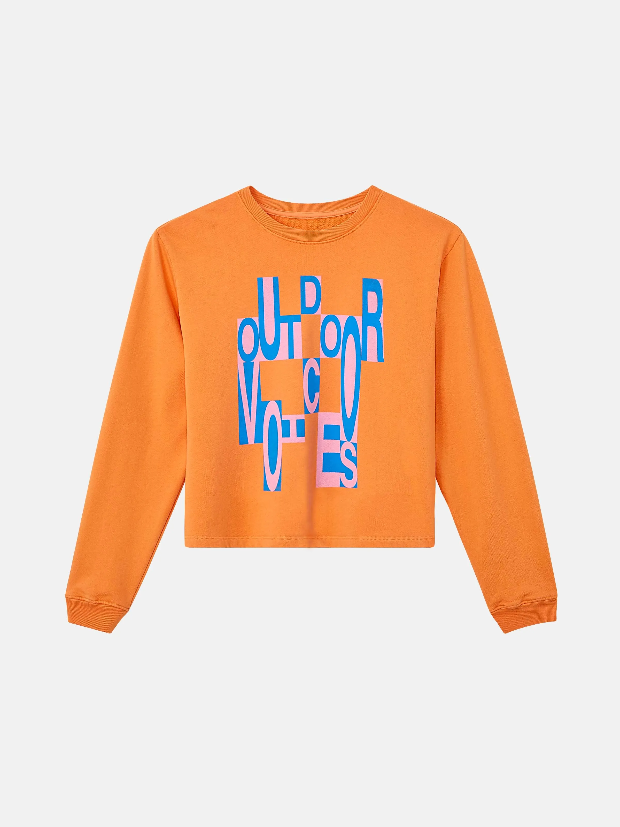 Circle Logo Cropped Sweatshirt