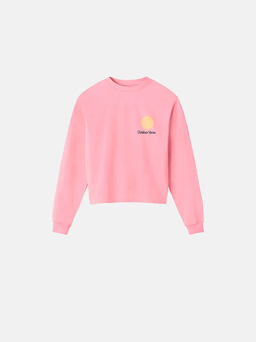 Circle Logo Cropped Sweatshirt