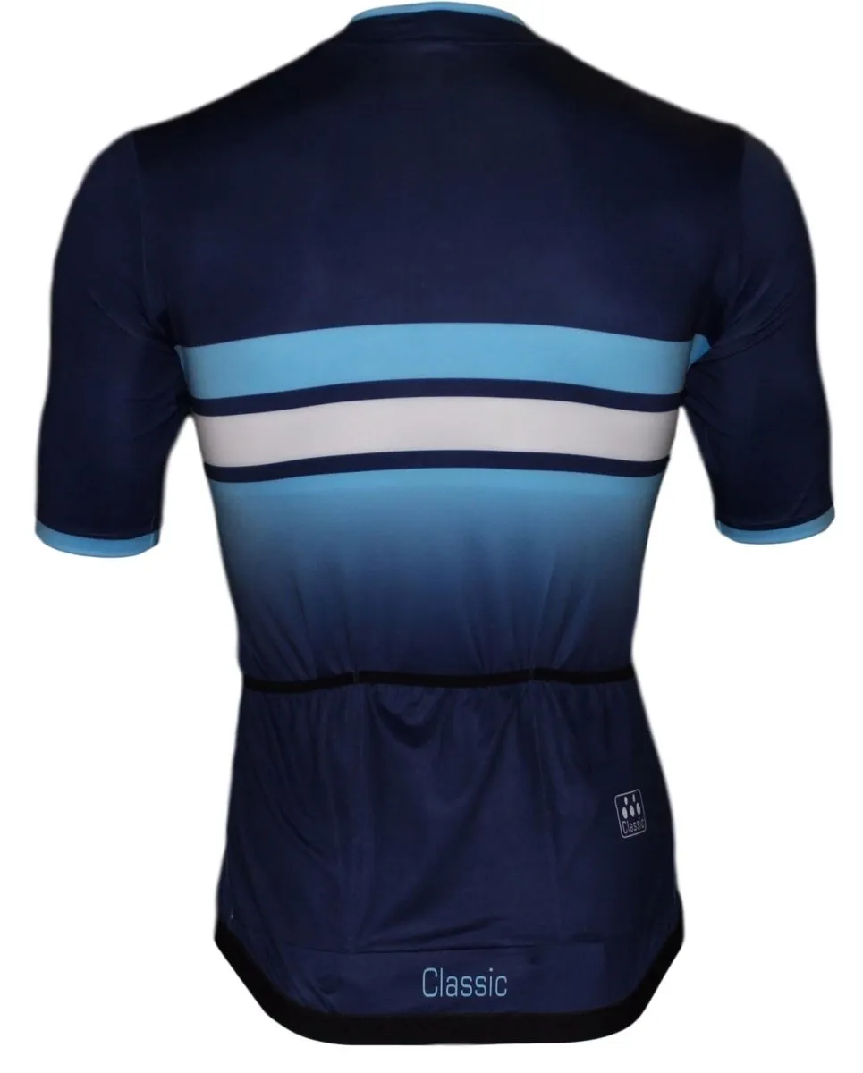 Classic Cycling Navy Fade Jersery