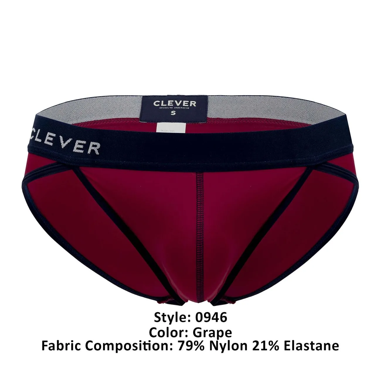 Clever 0946 Simple Bikini Color Grape