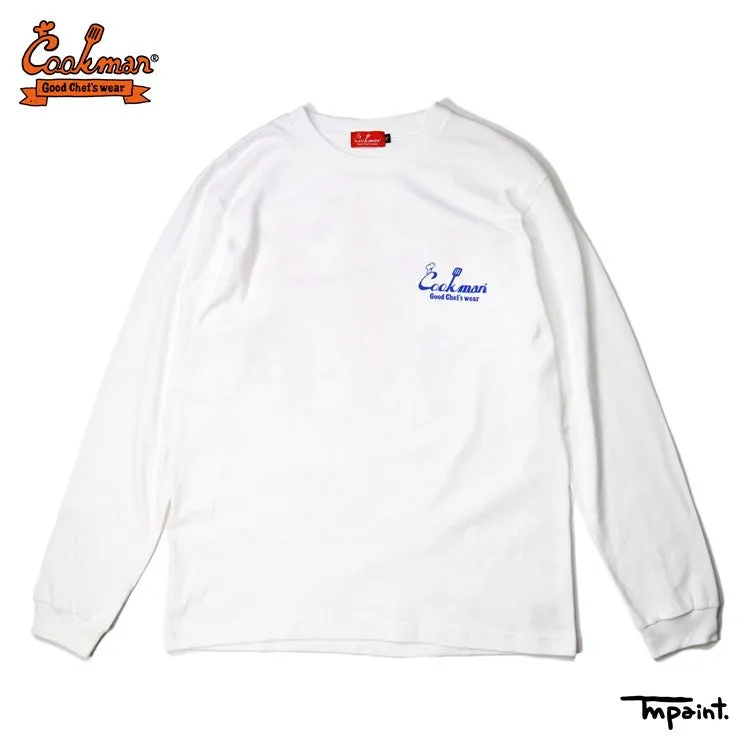 Cookman Long Sleeve Tees - TM Paint Burger : White