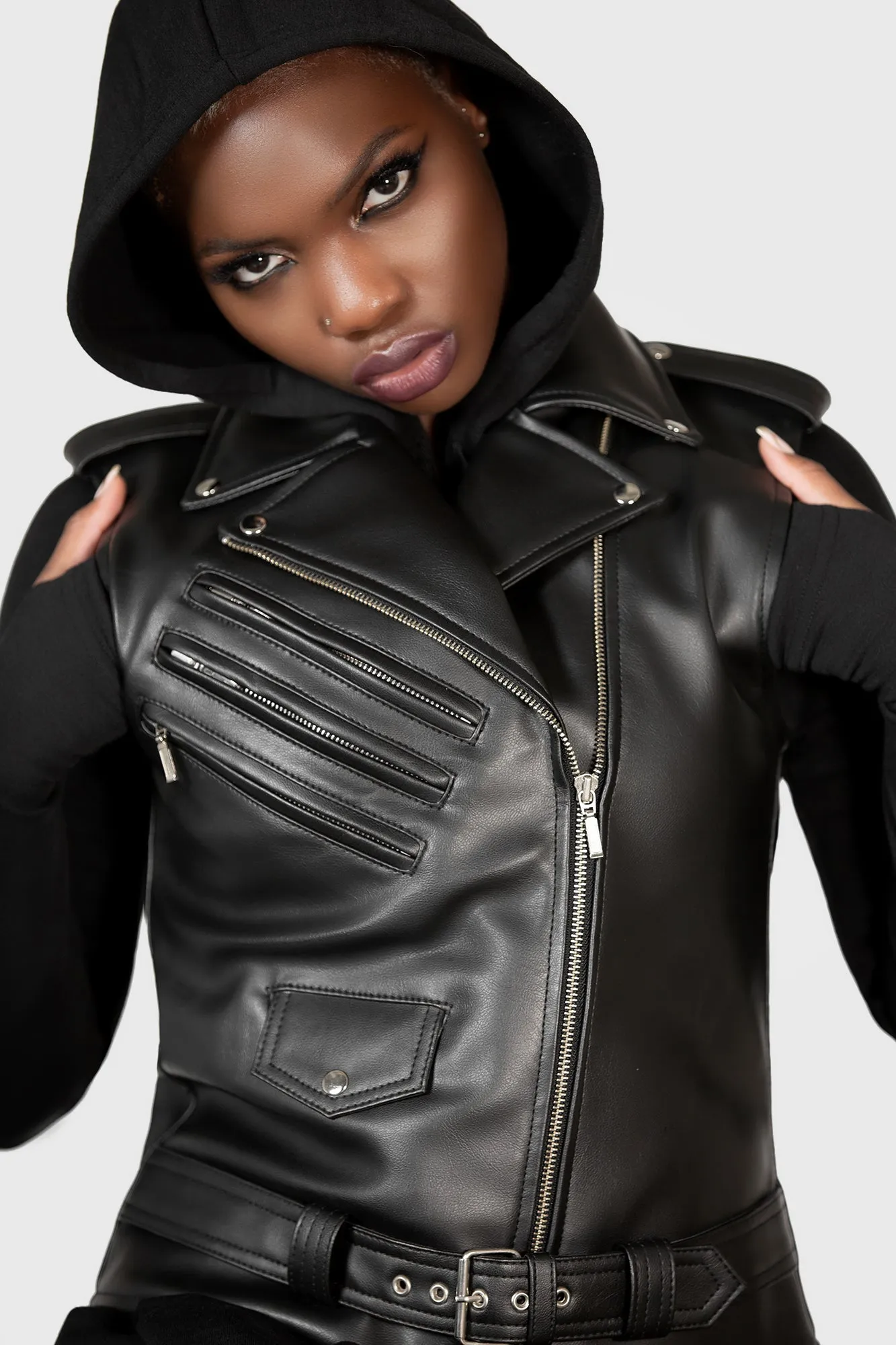 Core Leather Vest [FAUX LEATHER]