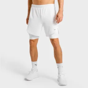 Core Mesh 2-in-1 Shorts - White