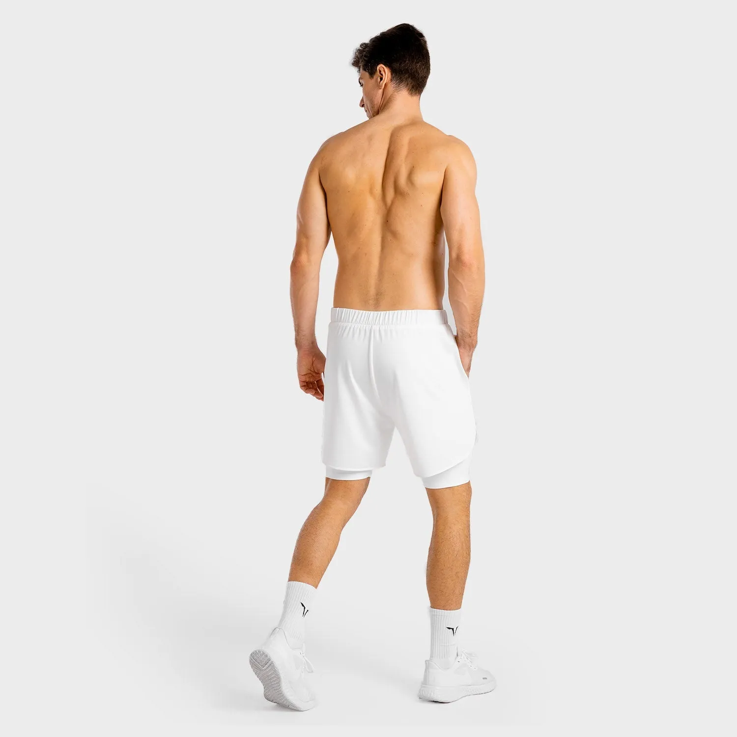 Core Mesh 2-in-1 Shorts - White