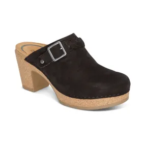 Corey Heeled Clog in Black CLOSEOUTS