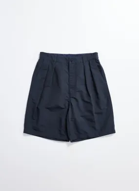 Cotton Nylon Pleated Shorts