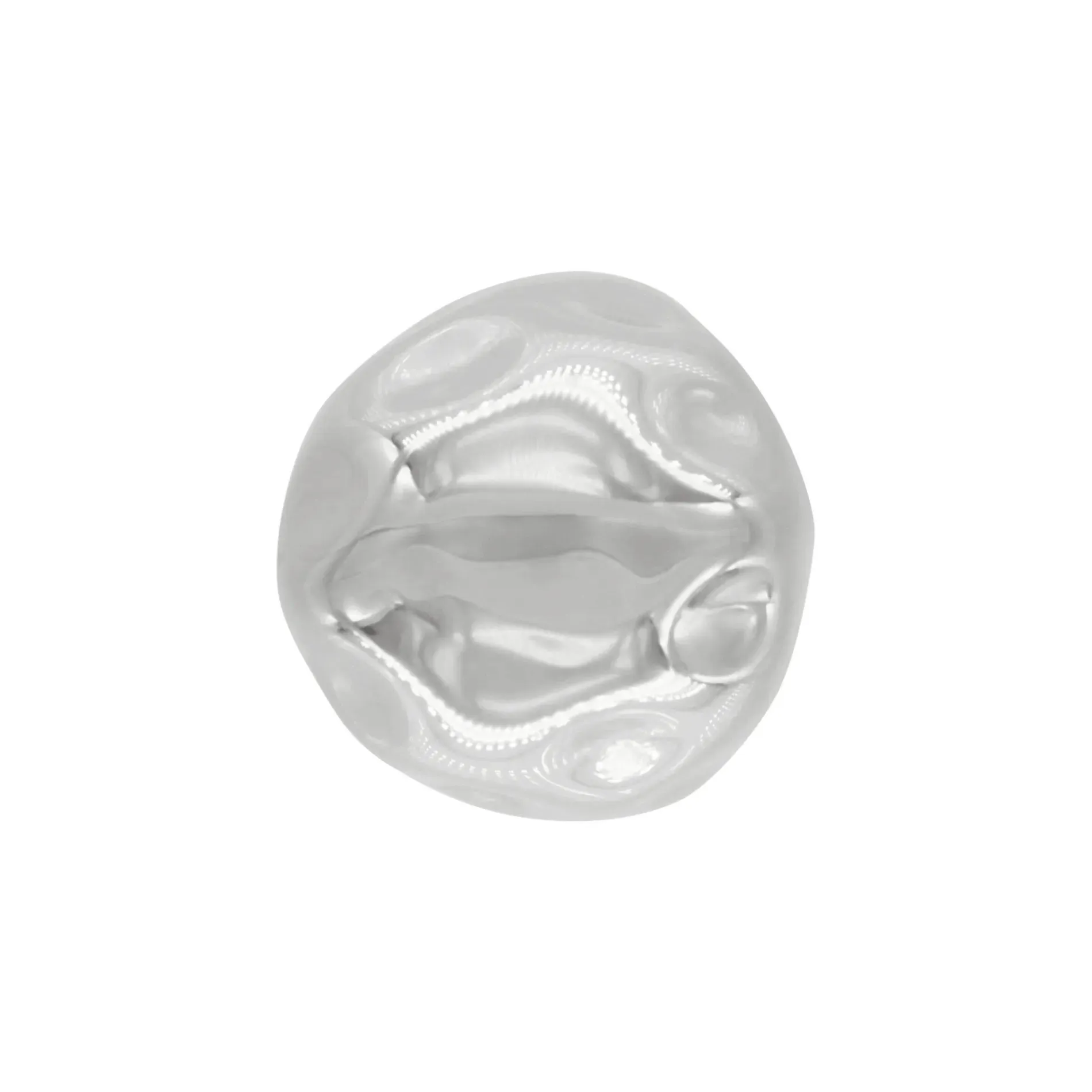 Courage Waterproof Mega Organic Statement Ring Silver Plating