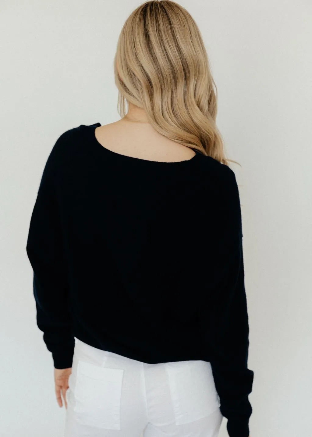 CRUSH Cashmere Malibu V 2.0 Sweater in Navy