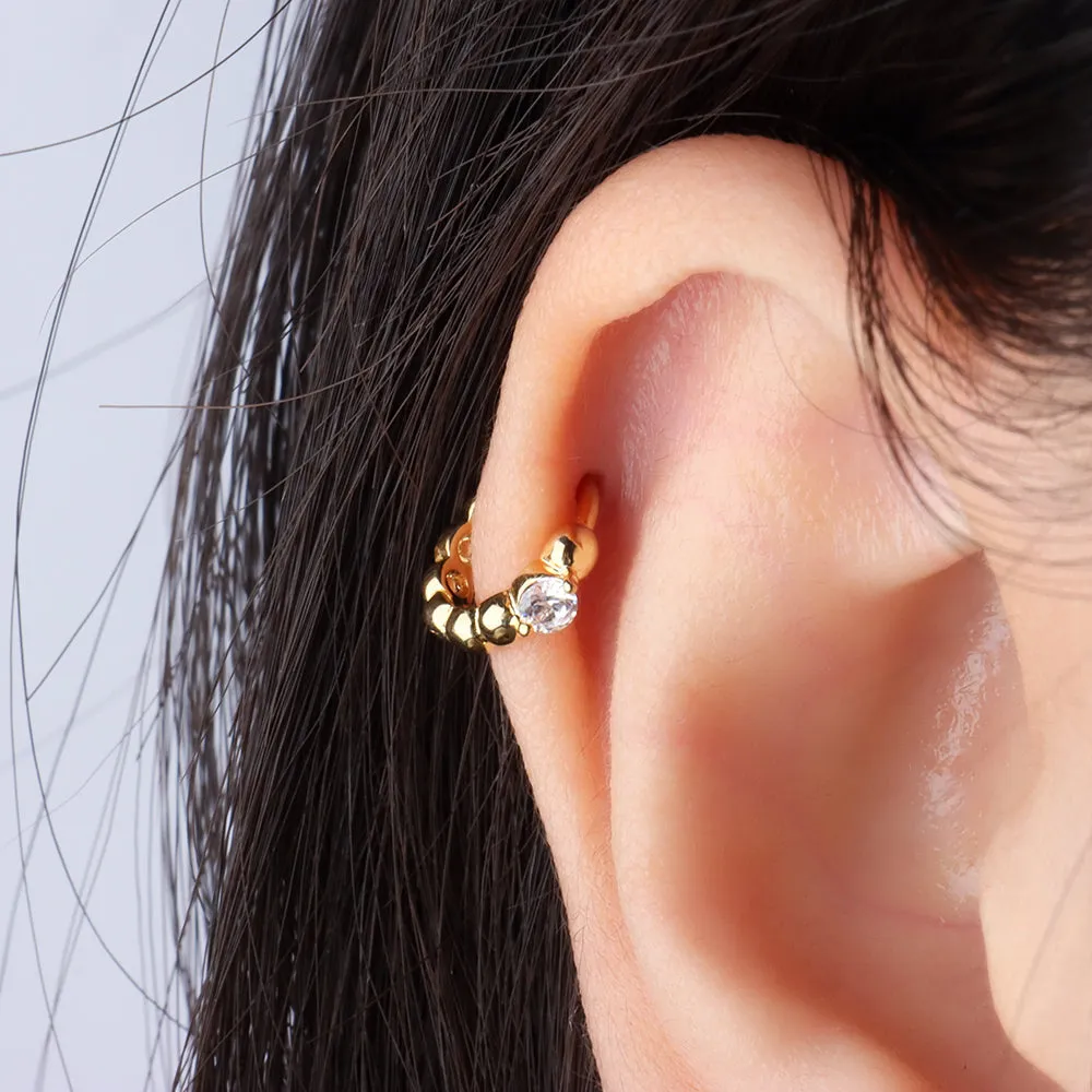 Cute Gem Helix Hoop