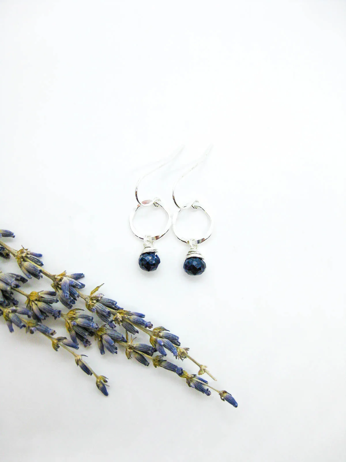 Daisy: Lapis Earrings - e730