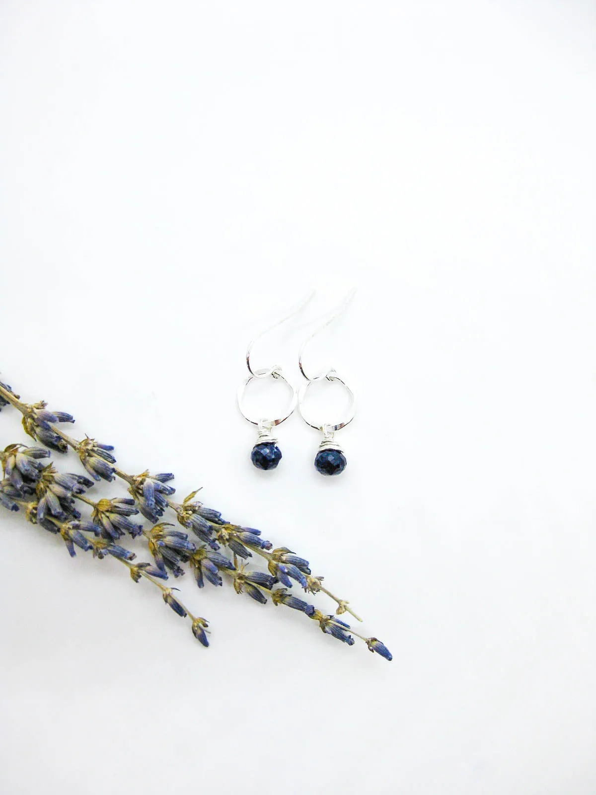 Daisy: Lapis Earrings - e730