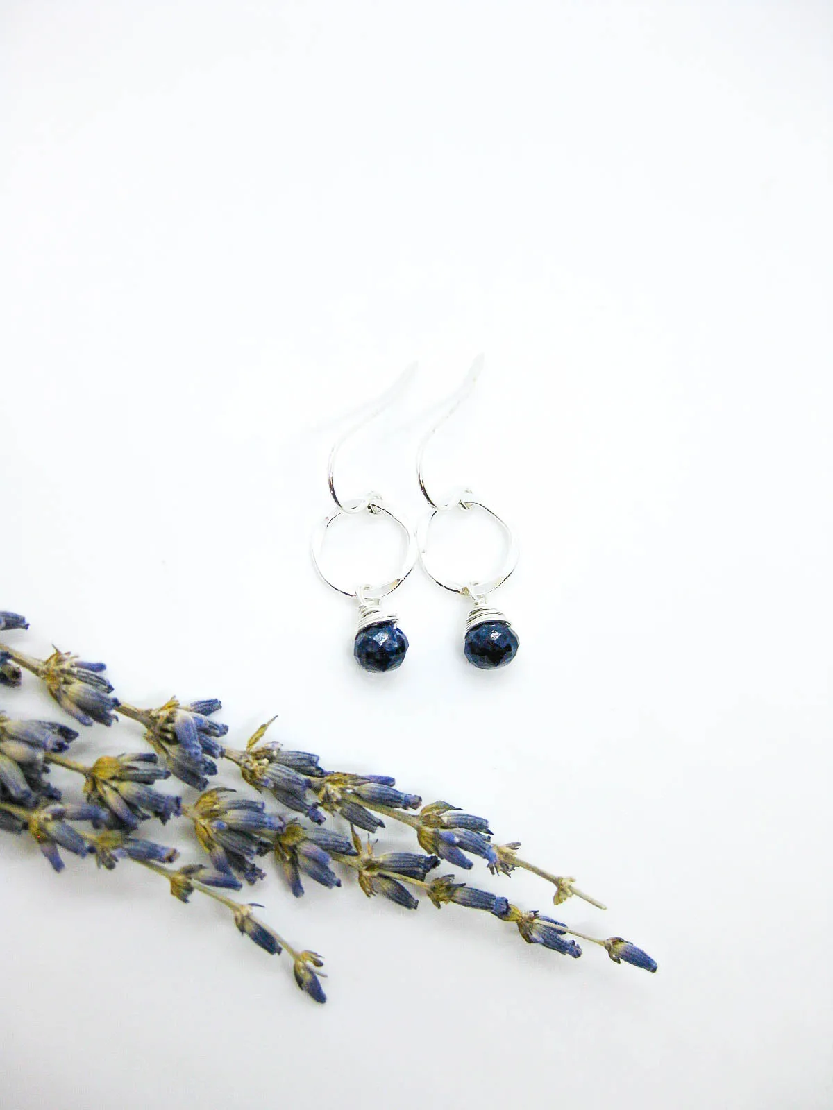 Daisy: Lapis Earrings - e730