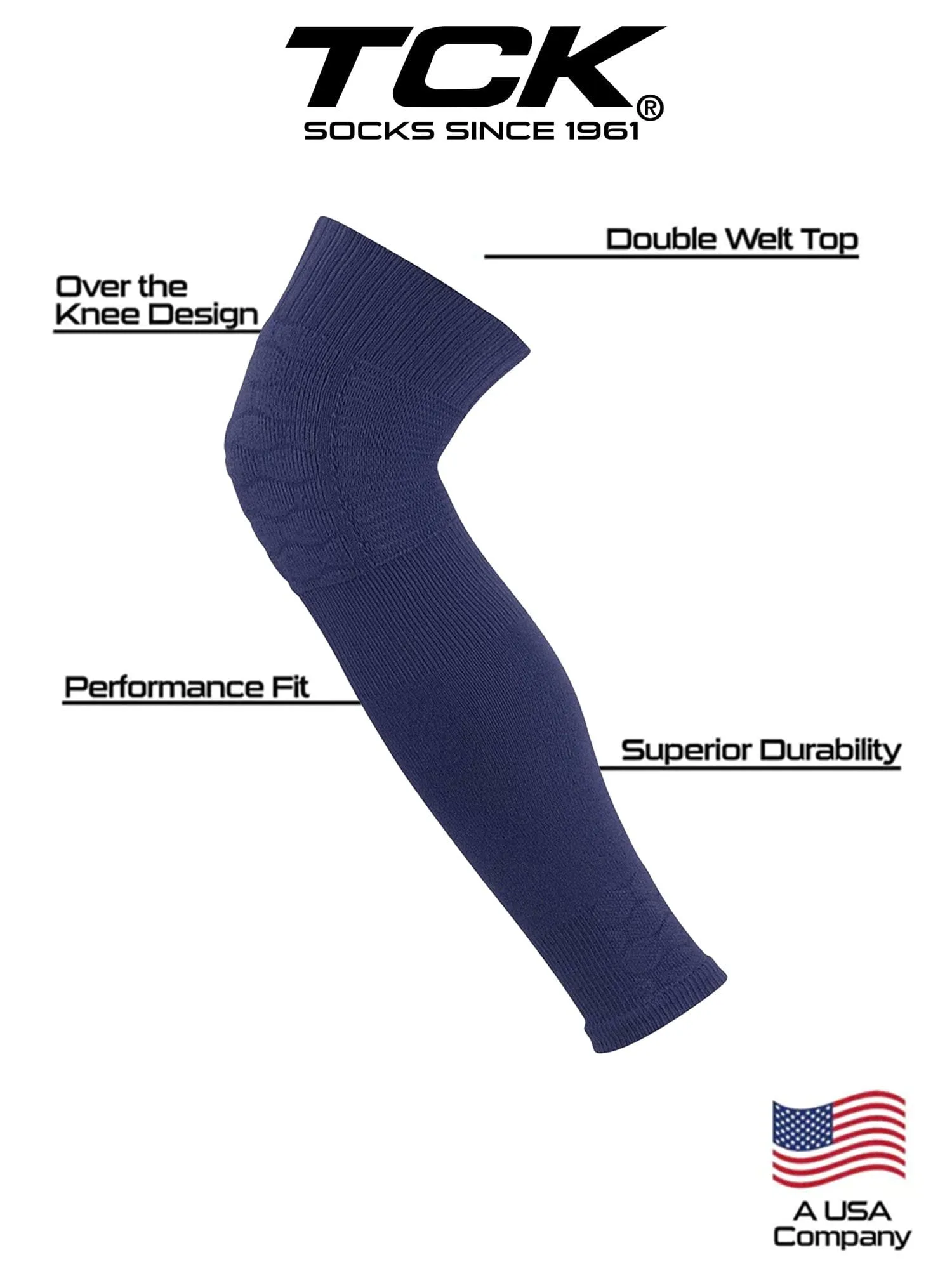 Defender Padded Knit Leg Sleeves Over the Knee