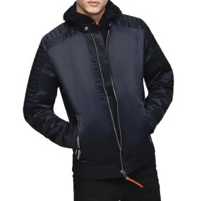 Diesel J -Shiro Nylon Biker jacket -  Navy