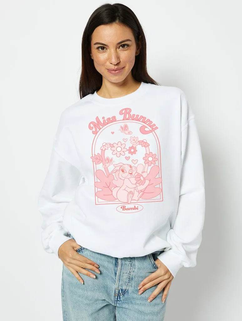 Disney Miss Bunny Sweatshirt in White