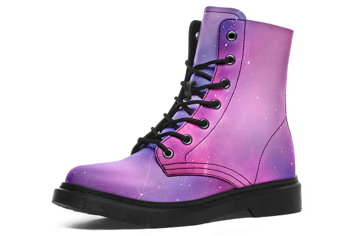 Dreams Boots - Vegan Leather Doc-Style Boots with Durable Stitched on Soles