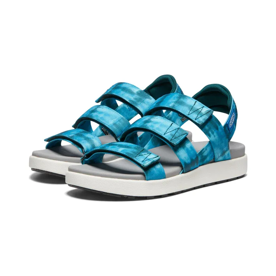 Elle Strappy Sandal in Seamoss Tie Dye/Star White