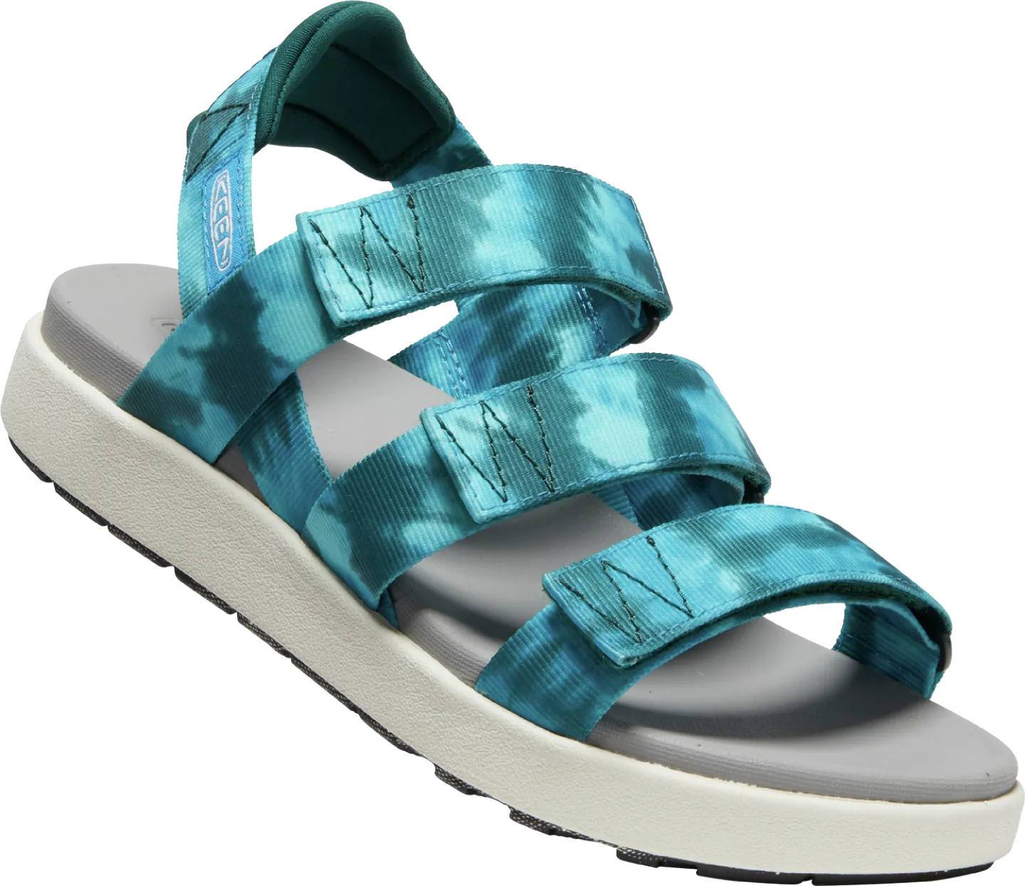 Elle Strappy Sandal in Seamoss Tie Dye/Star White