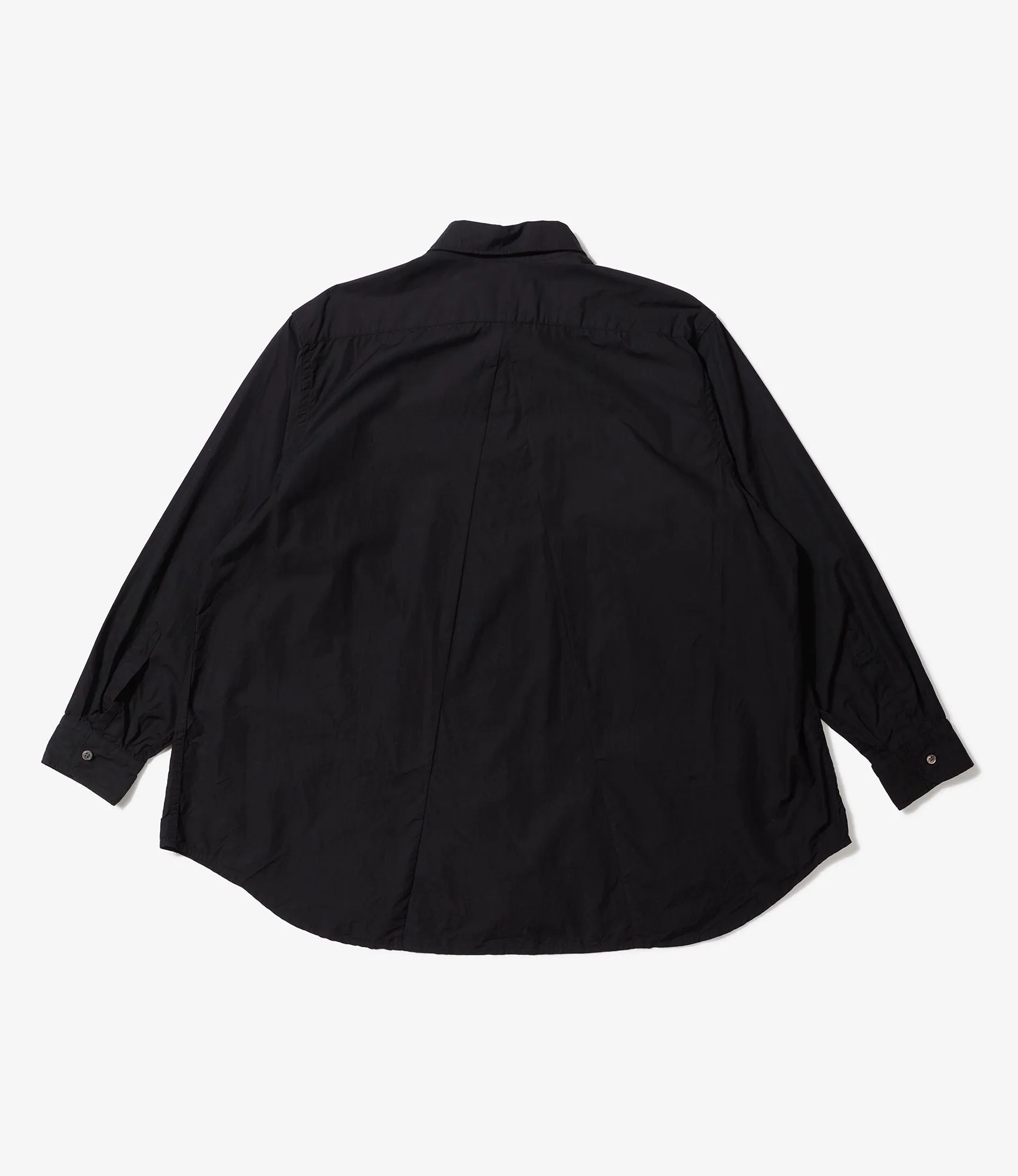 Engineered Garments Flared Shirt - Black 100s' 2Ply Broadcloth