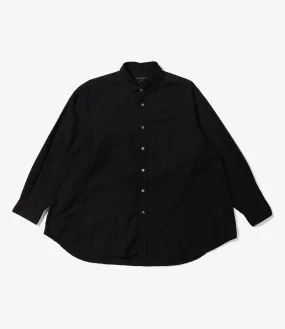 Engineered Garments Flared Shirt - Black 100s' 2Ply Broadcloth