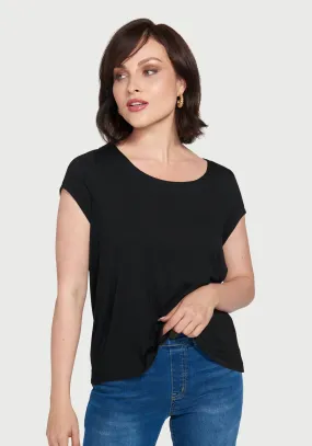 Essential Scoop Short Sleeve (Black)