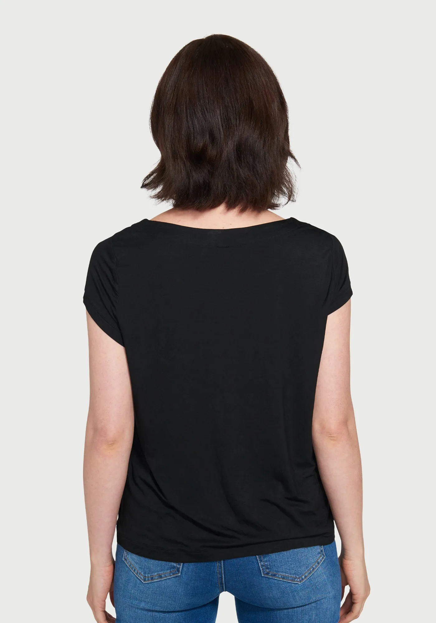 Essential Scoop Short Sleeve (Black)