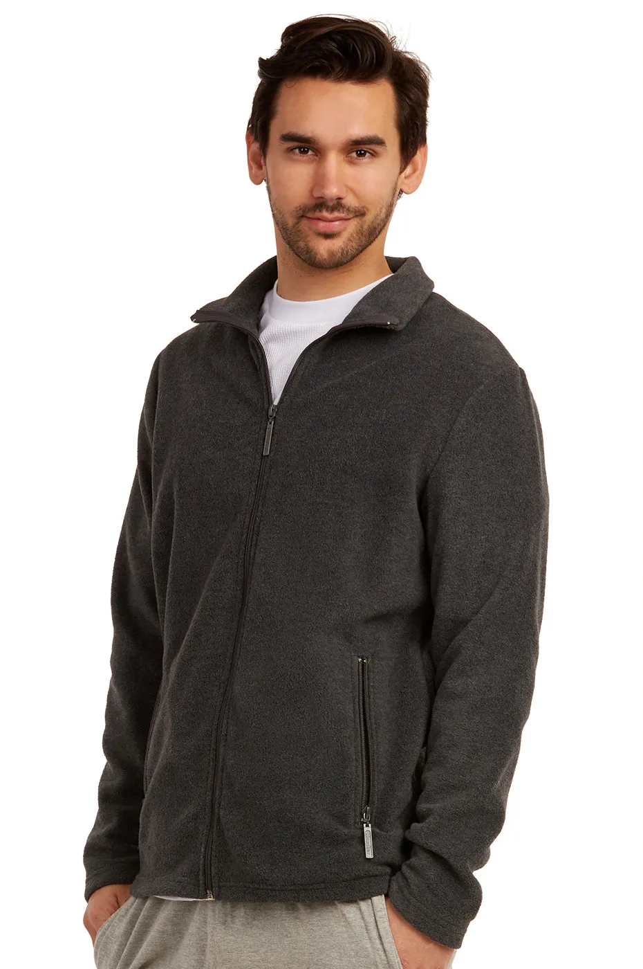 ET TU MEN'S POLAR FLEECE JACKET (PF2000E_CH-GR)